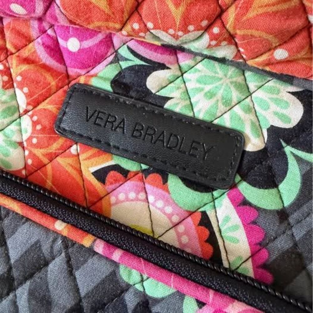 Vera Bradley “Ziggy Zinnia” Floral Paisley Quilted Backpack - Picture 2 of 10